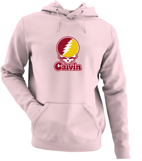 Calvin Stealie Premium Unisex Hoodie — Design: Calvin College — Light Pink