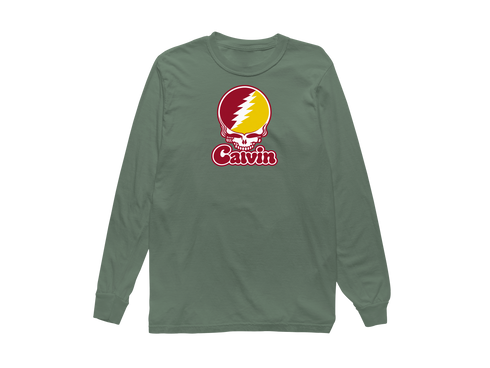 Calvin Stealie Premium Unisex Long-Sleeve — Design: Calvin College — Light Green