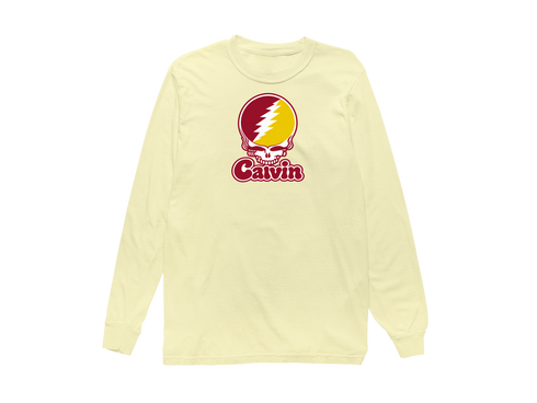 Calvin Stealie Premium Unisex Long-Sleeve — Design: Calvin College — Butter