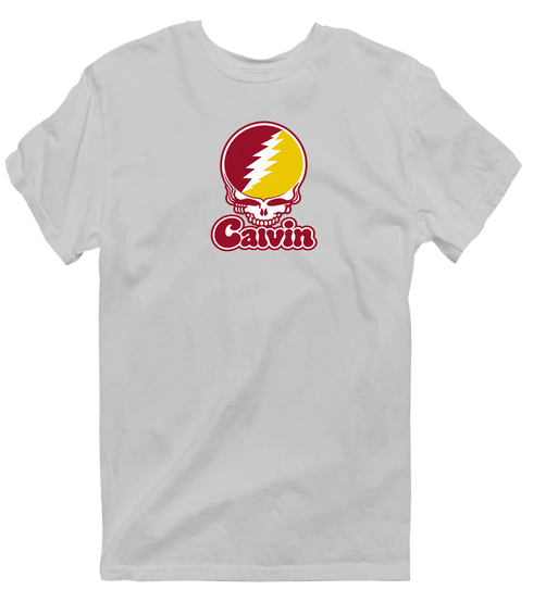 Calvin Stealie Premium Unisex T-Shirt — Design: Calvin College — Sport Grey
