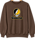 Cameron Stealie Premium Unisex Crewneck — Design: Cameron University — Brown