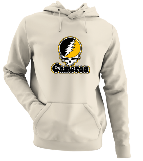Cameron Stealie Premium Unisex Hoodie — Design: Cameron University — Sand