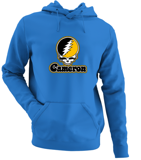 Cameron Stealie Premium Unisex Hoodie — Design: Cameron University — Heather Royal