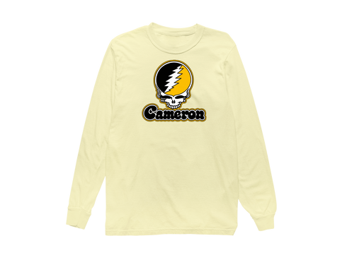 Cameron Stealie Premium Unisex Long-Sleeve — Design: Cameron University — Butter