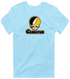 Cameron Stealie Premium Unisex T-Shirt — Design: Cameron University — Light Blue