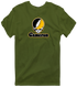 Cameron Stealie Premium Unisex T-Shirt — Design: Cameron University — Military Green