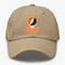Campbell Stealie Premium Unisex Dad Hat — Design: Campbell University — Khaki