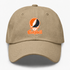 Campbell Stealie Premium Unisex Dad Hat — Design: Campbell University — Khaki