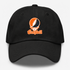 Campbell Stealie Premium Unisex Dad Hat — Design: Campbell University — Black