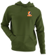 Campbell Stealie Premium Unisex Hoodie — Design: Campbell University — Military Green