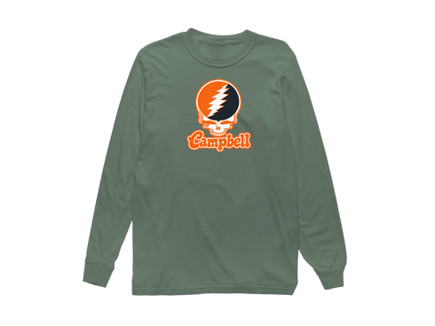 Campbell Stealie Premium Unisex Long-Sleeve — Design: Campbell University — Light Green