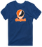 Campbell Stealie Premium Unisex T-Shirt — Design: Campbell University — Navy