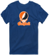 Campbell Stealie Premium Unisex T-Shirt — Design: Campbell University — Navy