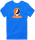 Campbell Stealie Premium Unisex T-Shirt — Design: Campbell University — Royal