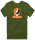 Campbell Stealie Premium Unisex T-Shirt — Design: Campbell University — Military Green