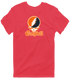 Campbell Stealie Premium Unisex T-Shirt — Design: Campbell University — Heather Red