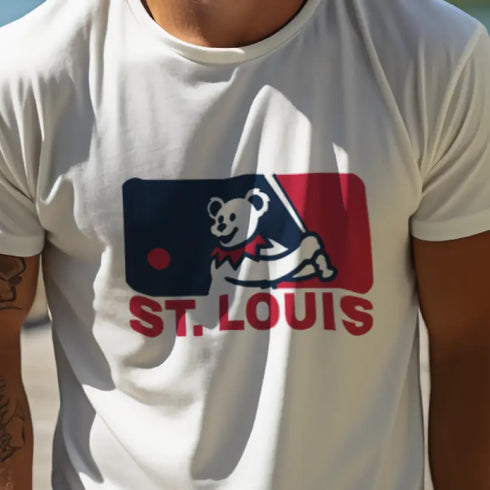 Grateful Dead - St. Louis Cardinals MLB Logo T-Shirt - StealieShop