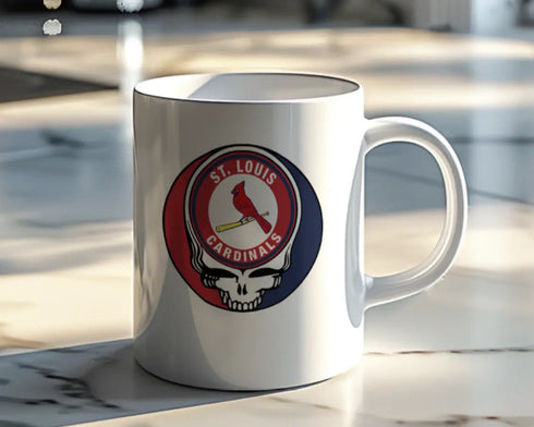 Grateful Dead - St. Louis Cardinals Stealie 15 Ounce Coffee Mug - StealieShop