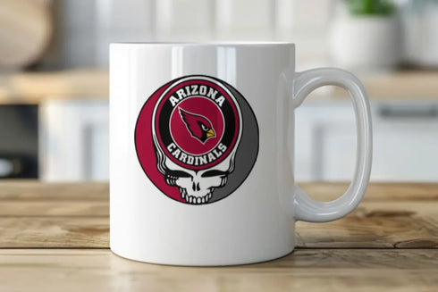Grateful Dead - Arizona Cardinals Stealie 15 Ounce Coffee Mug - StealieShop