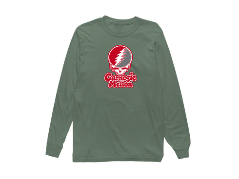 Carnegie Stealie Premium Unisex Long-Sleeve — Design: Carnegie Mellon University — Light Green