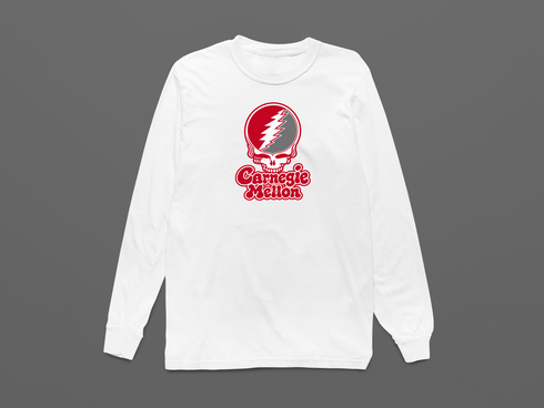 Carnegie Stealie Premium Unisex Long-Sleeve — Design: Carnegie Mellon University — White