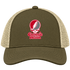 Carnegie Stealie Premium Unisex Trucker Cap — Design: Carnegie Mellon University — Moss/Khaki
