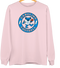 Carolina Football Dancing Bear Premium Crewneck — Carolina Panthers — Light Pink