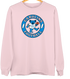 Carolina Football Dancing Bear Premium Crewneck — Carolina Panthers — Light Pink