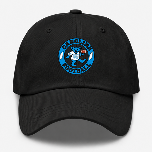 Carolina Football Dancing Bear Premium Dad Hat — Carolina Panthers — Black
