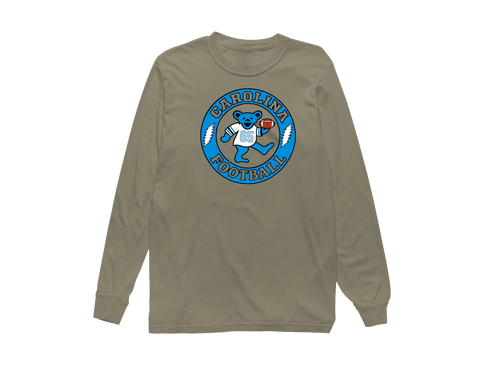 Carolina Football Dancing Bear Premium Long-Sleeve — Carolina Panthers — Sandstone