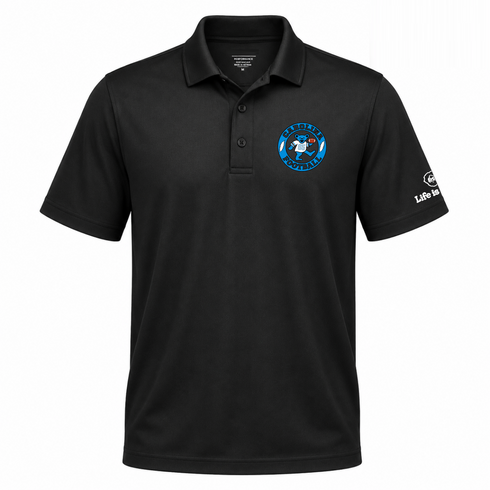 Carolina Football Dancing Bear Premium Polo — Carolina Panthers — Black