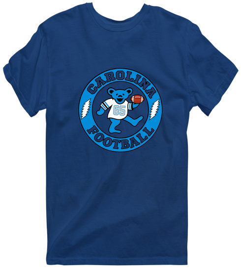 Carolina Football Dancing Bear Premium T-Shirt — Carolina Panthers — Navy