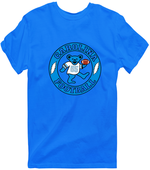 Carolina Football Dancing Bear Premium T-Shirt — Carolina Panthers — Royal