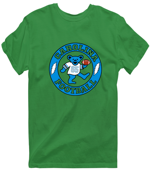 Carolina Football Dancing Bear Premium T-Shirt — Carolina Panthers — Irish Green
