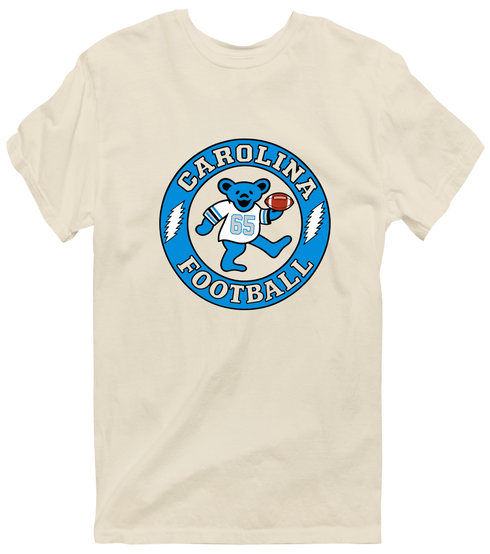 Carolina Football Dancing Bear Premium T-Shirt — Carolina Panthers — Sand