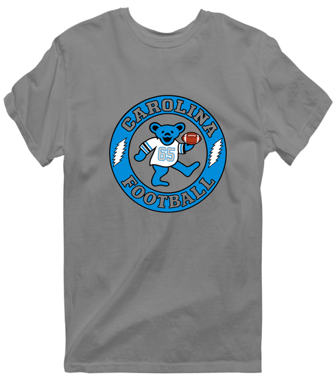 Carolina Football Dancing Bear Premium T-Shirt — Carolina Panthers — Dark Heather
