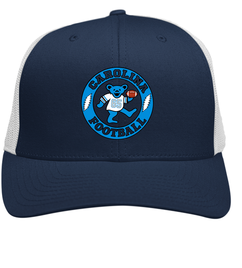 Carolina Football Dancing Bear Premium Trucker Cap — Carolina Panthers — Navy/White
