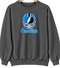 Carolina Helmet Stealie Premium Unisex Crewneck — Carolina Panthers — Dark Heather