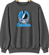 Carolina Helmet Stealie Premium Unisex Crewneck — Carolina Panthers — Dark Heather