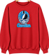 Carolina Helmet Stealie Premium Unisex Crewneck — Carolina Panthers — Red