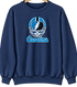 Carolina Helmet Stealie Premium Unisex Crewneck — Carolina Panthers — Navy