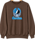 Carolina Helmet Stealie Premium Unisex Crewneck — Carolina Panthers — Brown