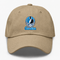 Carolina Helmet Stealie Premium Unisex Dad Hat — Carolina Panthers — Khaki