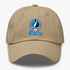 Carolina Helmet Stealie Premium Unisex Dad Hat — Carolina Panthers — Khaki