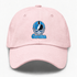 Carolina Helmet Stealie Premium Unisex Dad Hat — Carolina Panthers — Pink