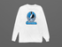 Carolina Helmet Stealie Premium Unisex Long-Sleeve — Carolina Panthers — White
