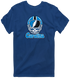 Carolina Helmet Stealie Premium Unisex T-Shirt — Carolina Panthers — Navy