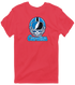 Carolina Helmet Stealie Premium Unisex T-Shirt — Carolina Panthers — Heather Red