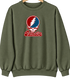 Catholic Stealie Premium Unisex Crewneck — Design: Catholic University of America — Military Green
