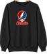 Catholic Stealie Premium Unisex Crewneck — Design: Catholic University of America — Black